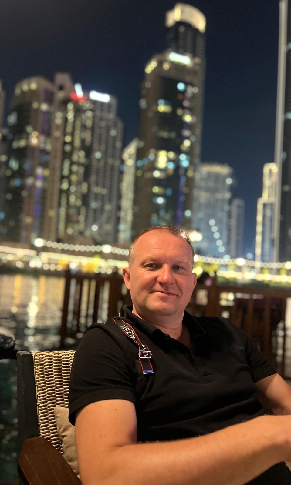 Alan Underwood, founder of Dynamic Transition Consultants, by Dubai Marina